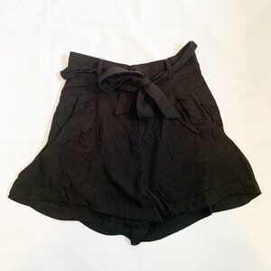 5/$25 BB Dakota by Steve Madden black high waist drawstring tie flowy shorts - 4
